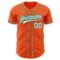 Custom Orange White-Kelly Green Authentic Baseball Jersey