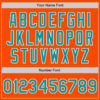 Custom Orange Teal-White Authentic Baseball Jersey