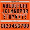 Custom Orange Black-White Authentic Baseball Jersey