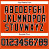 Custom Orange Black-White Authentic Baseball Jersey