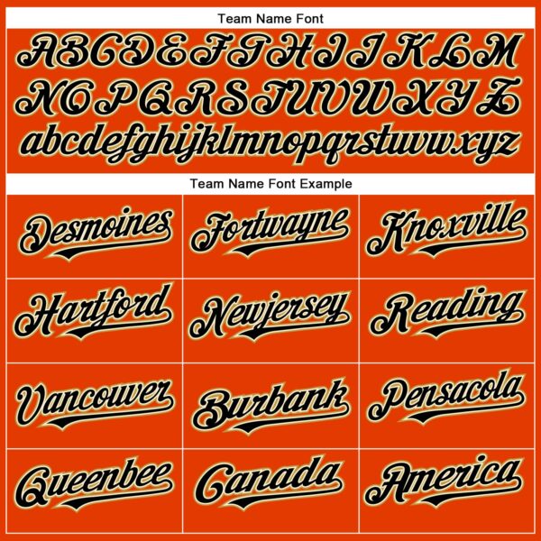 Custom Orange Black Cream-Old Gold Authentic Baseball Jersey