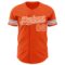 Custom Orange White-Gray Authentic Baseball Jersey