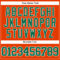 Custom Orange Kelly Green-White Authentic Baseball Jersey