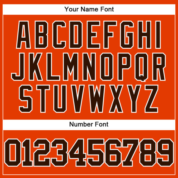 Custom Orange Brown-White Authentic Baseball Jersey