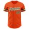 Custom Orange Olive-Cream Authentic Baseball Jersey