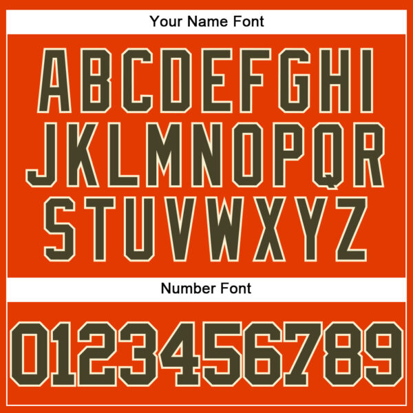 Custom Orange Olive-Cream Authentic Baseball Jersey