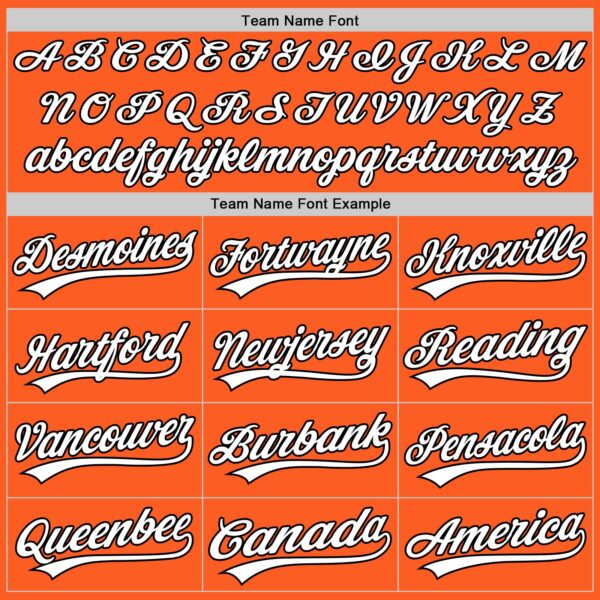 Custom Orange White-Black Authentic Throwback Baseball Jersey