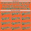 Custom Orange Green-White Authentic Throwback Baseball Jersey