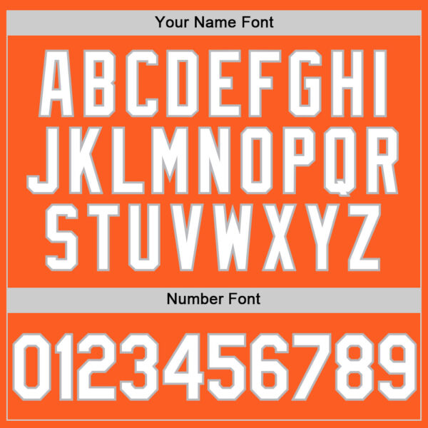 Custom Orange White-Gray Authentic Throwback Baseball Jersey