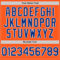 Custom Orange Royal-White Mesh Authentic Throwback Baseball Jersey