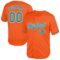 Custom Orange Teal-White Mesh Authentic Throwback Baseball Jersey