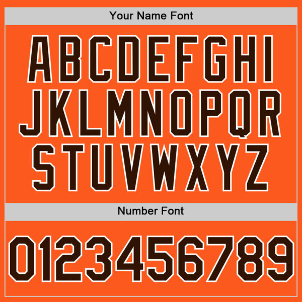 Custom Orange Brown-White Mesh Authentic Throwback Baseball Jersey