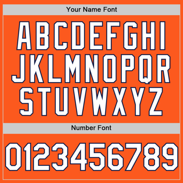 Custom Orange White-Navy Mesh Authentic Throwback Baseball Jersey