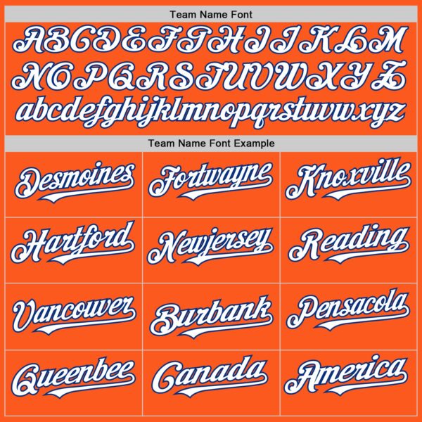 Custom Orange White-Royal Mesh Authentic Throwback Baseball Jersey