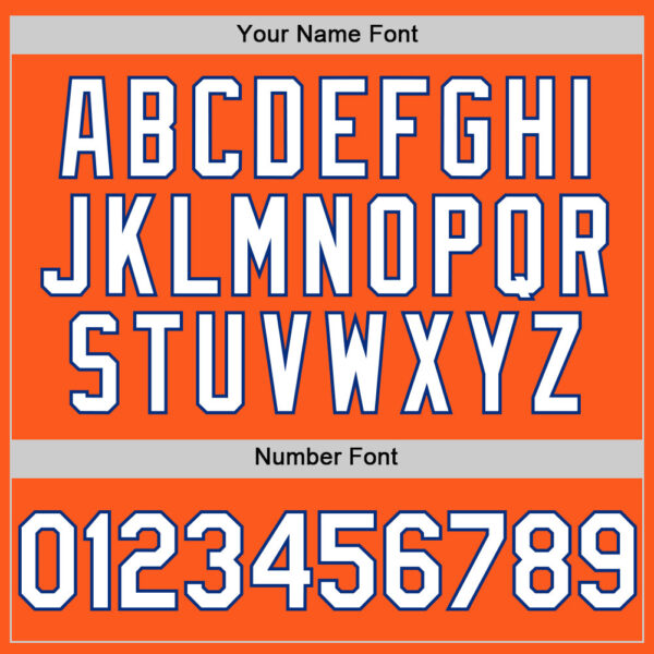 Custom Orange White-Royal Mesh Authentic Throwback Baseball Jersey