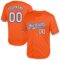 Custom Orange White-Royal Mesh Authentic Throwback Baseball Jersey