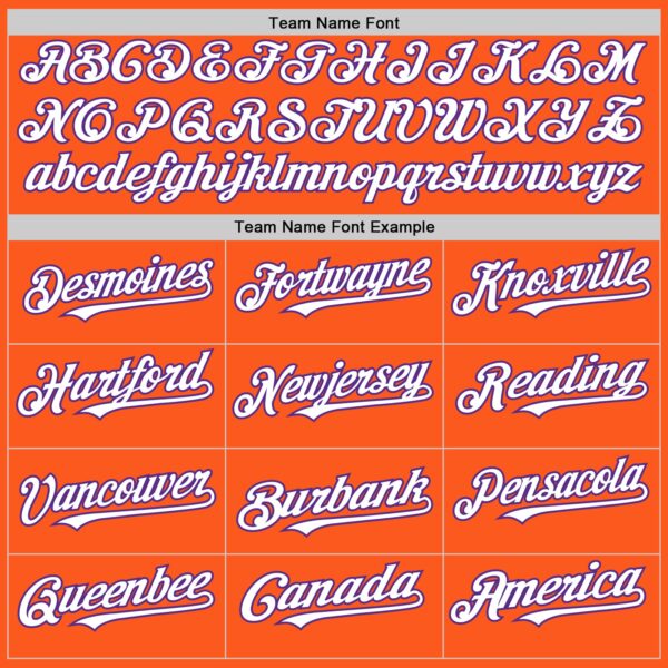 Custom Orange White-Purple Mesh Authentic Throwback Baseball Jersey