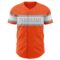 Custom Orange White-Gray Authentic Baseball Jersey