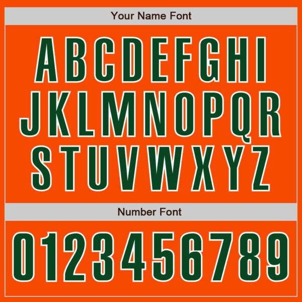 Custom Orange Green-White Authentic Baseball Jersey