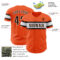 Custom Orange Brown-White Authentic Baseball Jersey