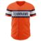 Custom Orange Navy-White Authentic Baseball Jersey
