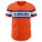 Custom Orange Royal-White Authentic Baseball Jersey
