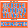 Custom Orange Electric Blue-White Mesh Authentic Throwback Baseball Jersey