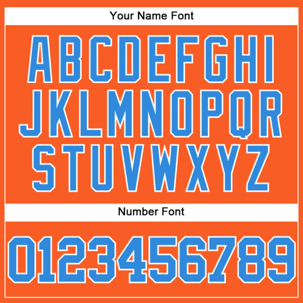 Custom Orange Electric Blue-White Mesh Authentic Throwback Baseball Jersey