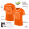 Custom Orange White Mesh Authentic Throwback Football Jersey