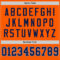 Orange0481-3 Custom Orange Navy-Light Blue Mesh Authentic Throwback Football Jersey