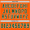 Custom Orange Green-White Mesh Authentic Throwback Football Jersey