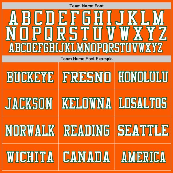 Custom Orange Kelly Green-White Mesh Authentic Throwback Football Jersey