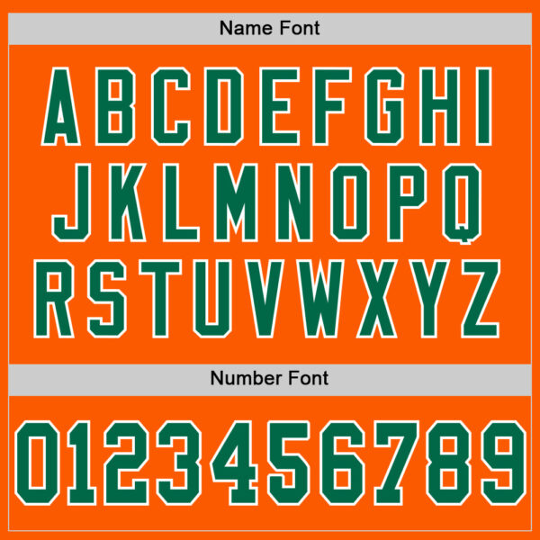 Custom Orange Kelly Green-White Mesh Authentic Throwback Football Jersey