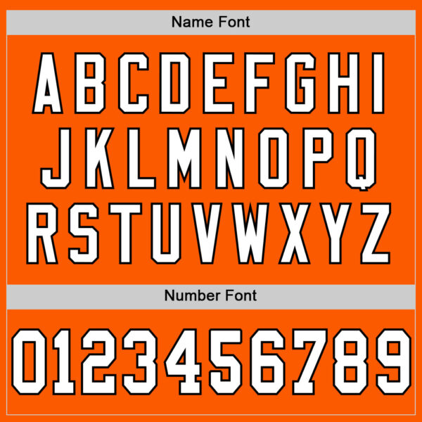 Custom Orange White-Black Mesh Authentic Throwback Football Jersey