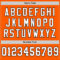 Custom Orange White-Black Mesh Authentic Throwback Football Jersey
