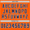 Orange0502-3 Custom Orange Navy-White Mesh Authentic Throwback Football Jersey