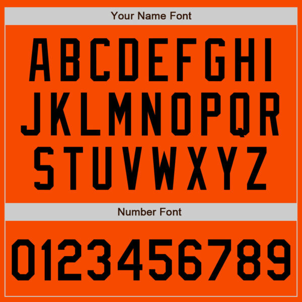 Custom Orange Black Authentic Baseball Jersey