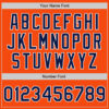 Custom Orange Navy-White Authentic Baseball Jersey
