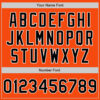 Custom Orange Black-White Authentic Baseball Jersey