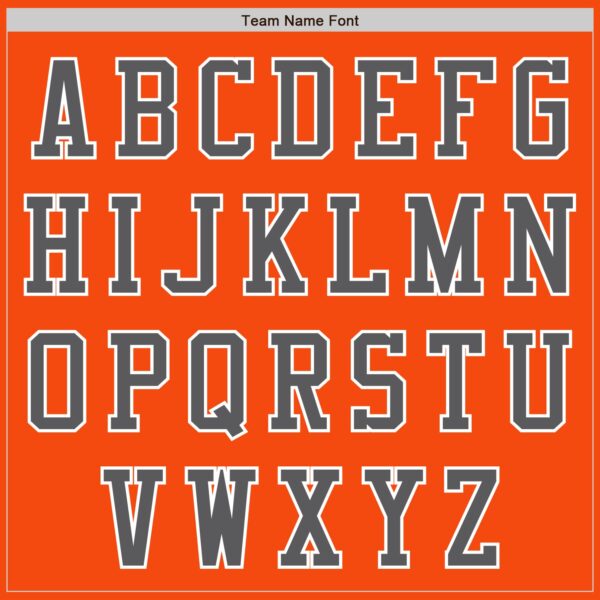 Custom Orange Steel Gray-White Authentic Baseball Jersey