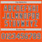 Custom Orange Steel Gray-White Authentic Baseball Jersey