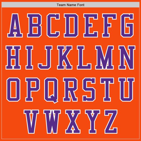 Custom Orange Purple-White Authentic Baseball Jersey