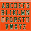 Custom Orange Green-White Authentic Baseball Jersey