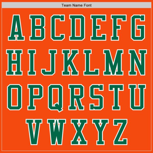 Custom Orange Kelly Green-White Authentic Baseball Jersey