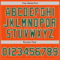Custom Orange Kelly Green-White Authentic Baseball Jersey