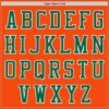 Custom Orange Kelly Green-White Authentic Baseball Jersey
