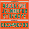 Custom Orange Kelly Green-White Authentic Baseball Jersey