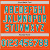 Custom Orange Teal-White Authentic Baseball Jersey