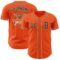 Custom Orange Black-City Cream Authentic Baseball Jersey