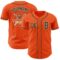 Custom Orange Black Cream-Old Gold Authentic Baseball Jersey